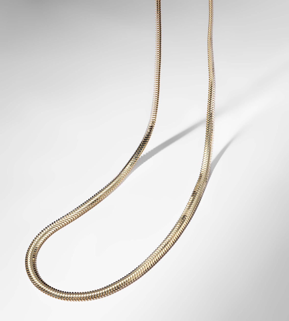 Oval Herringbone chain
