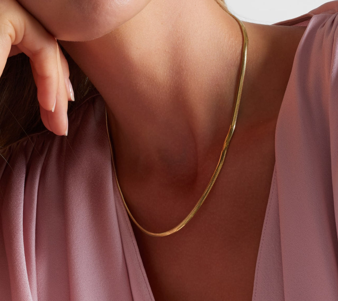 Oval Herringbone chain