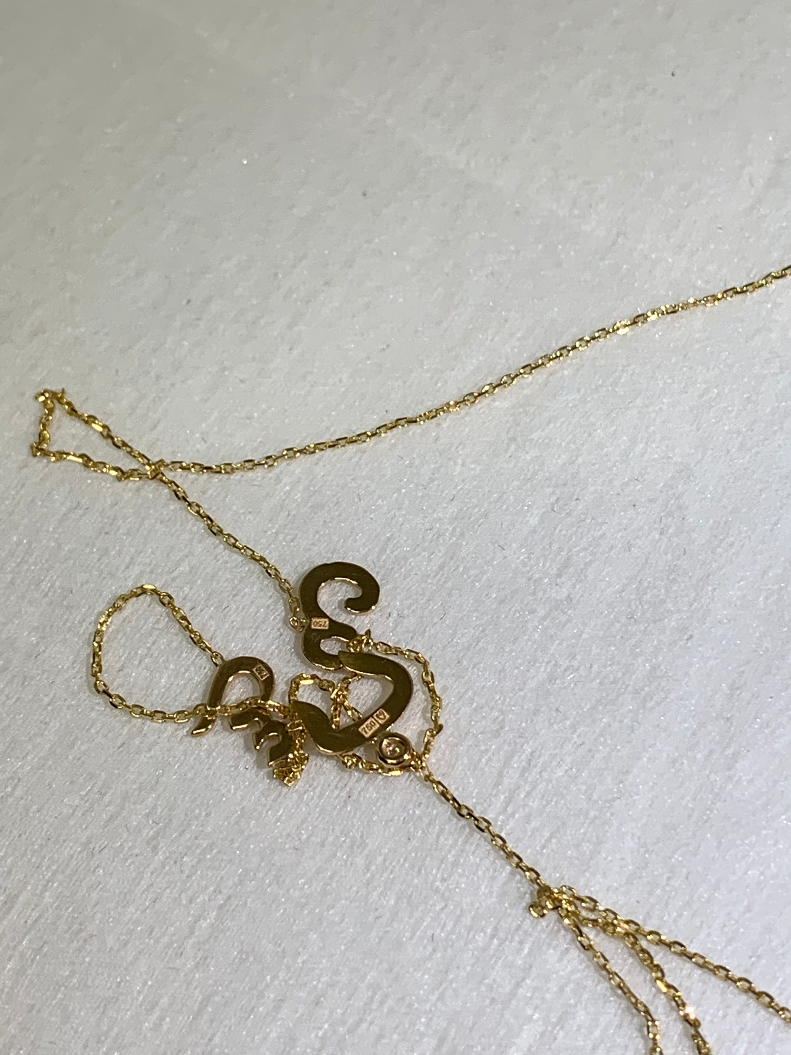 Two letters Necklace