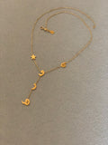 Drop 4 Letters & Shape Necklace