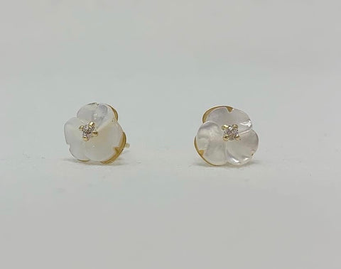 Mini Mother of pearl earrings