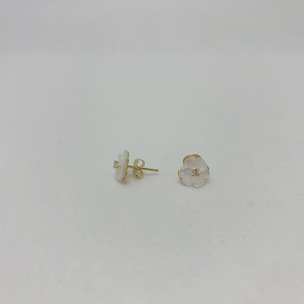 Mini Mother of pearl earrings