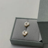 Mini Mother of pearl earrings