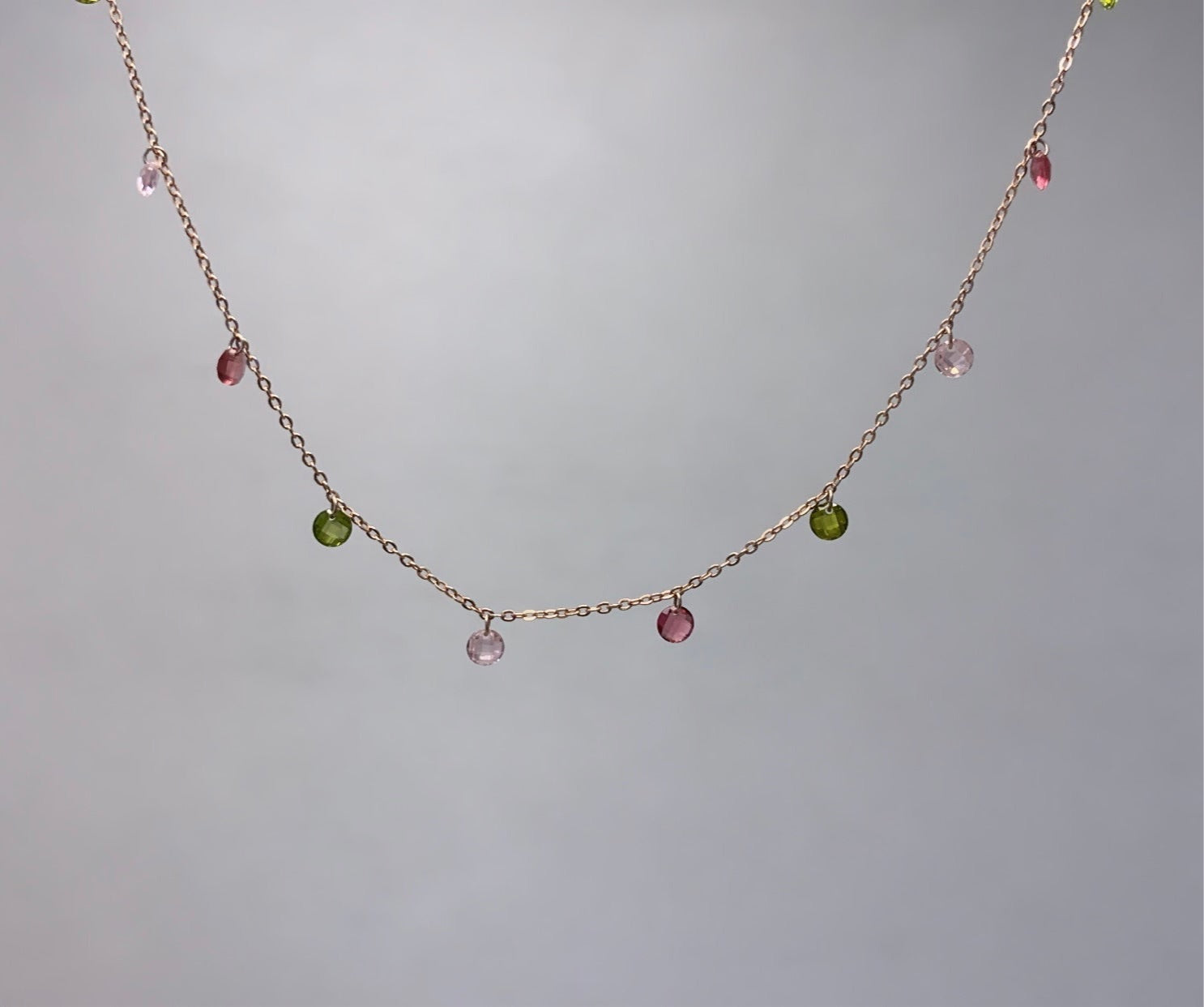 Floating crystals Necklace