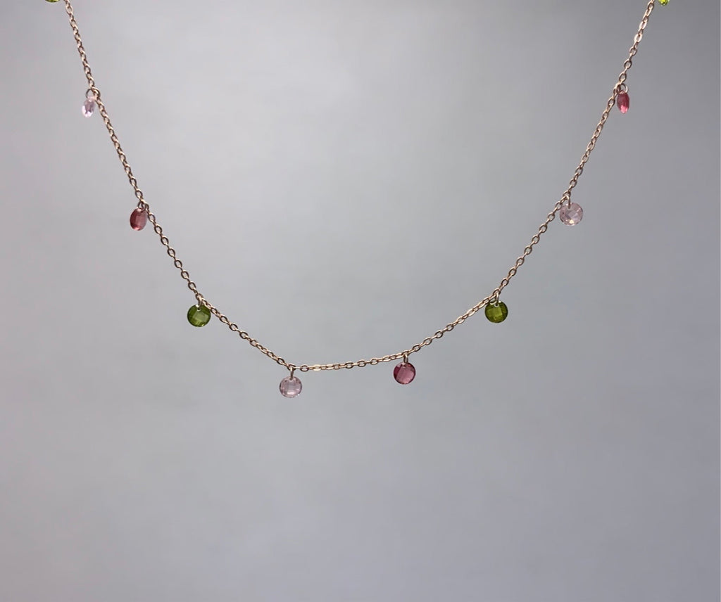 Floating crystals Necklace