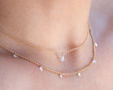 Dangling round crystals Necklace